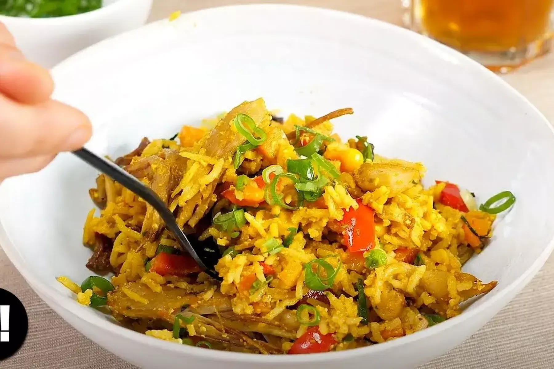 Vegan Plant-Based 'Chicken' Fried Rice Bosh TV