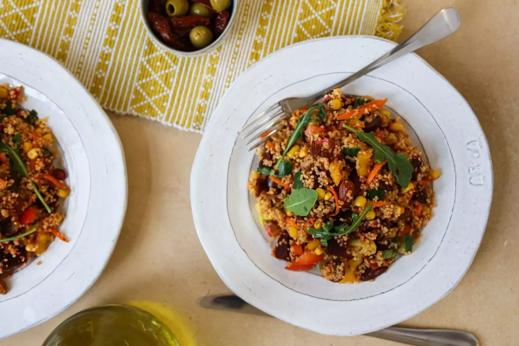 Vegan Rainbow Couscous Salad  Bosh TV