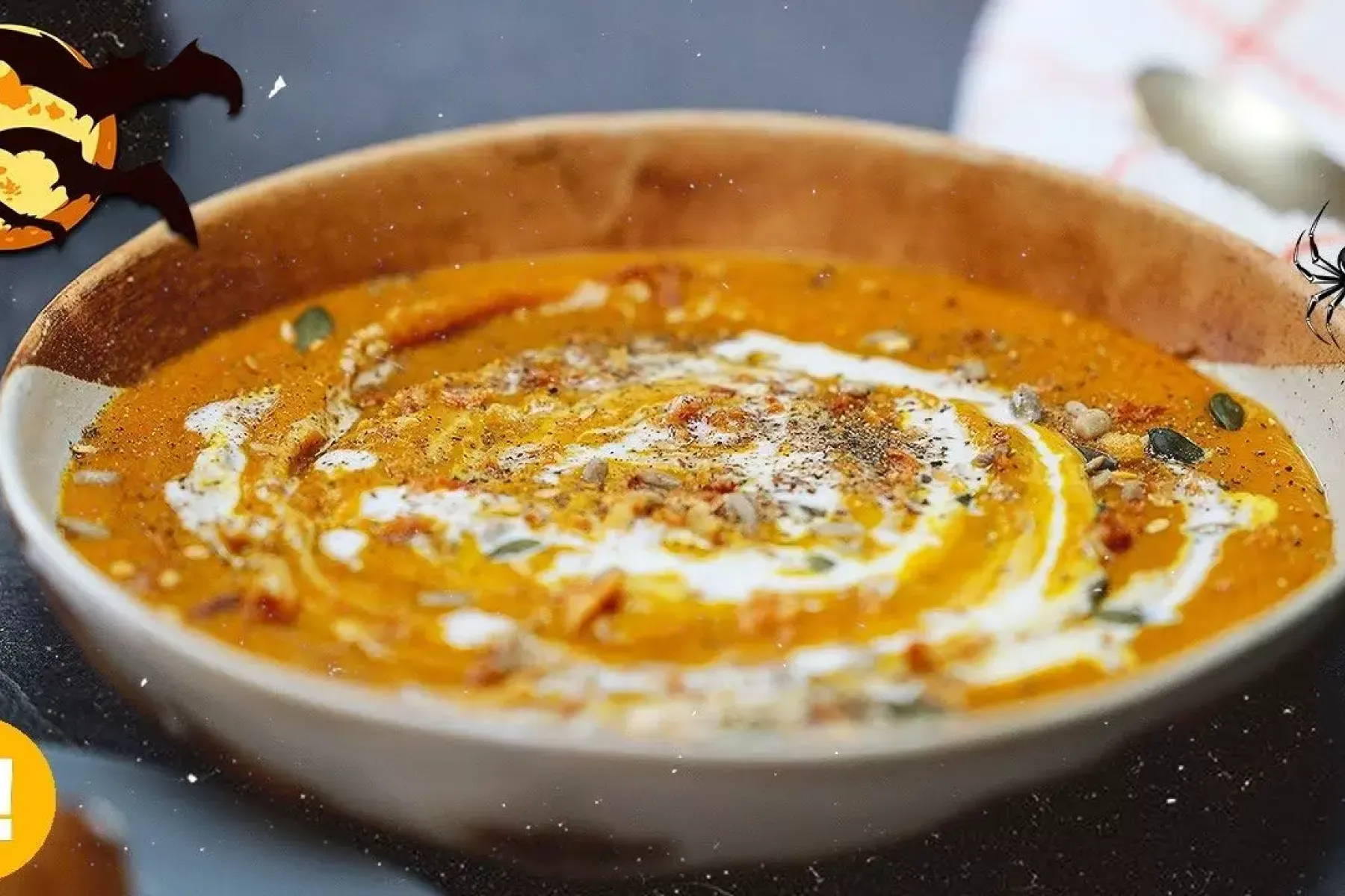 Vegan Roasted Pumpkin Soup Bosh TV