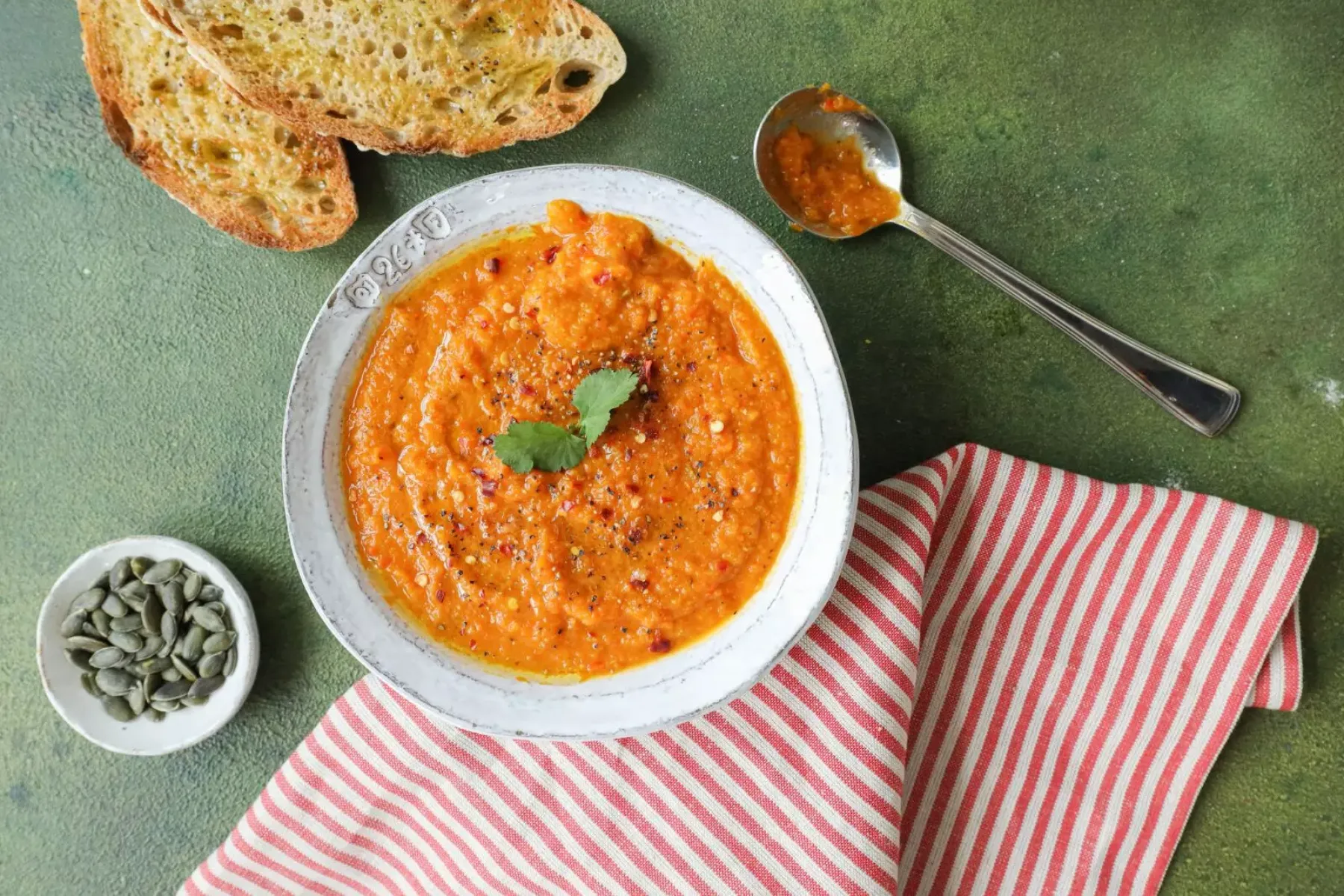 Vegan Roasted Red Pepper & Pumpkin Soup  Bosh TV