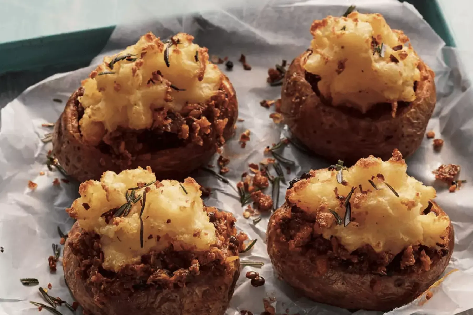 Vegan Shepherd's Jacket Potatoes  Bosh TV