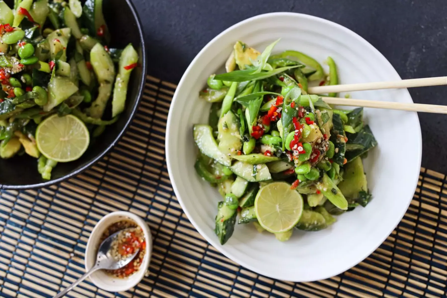 Vegan Smashed Cucumber Salad Bosh TV