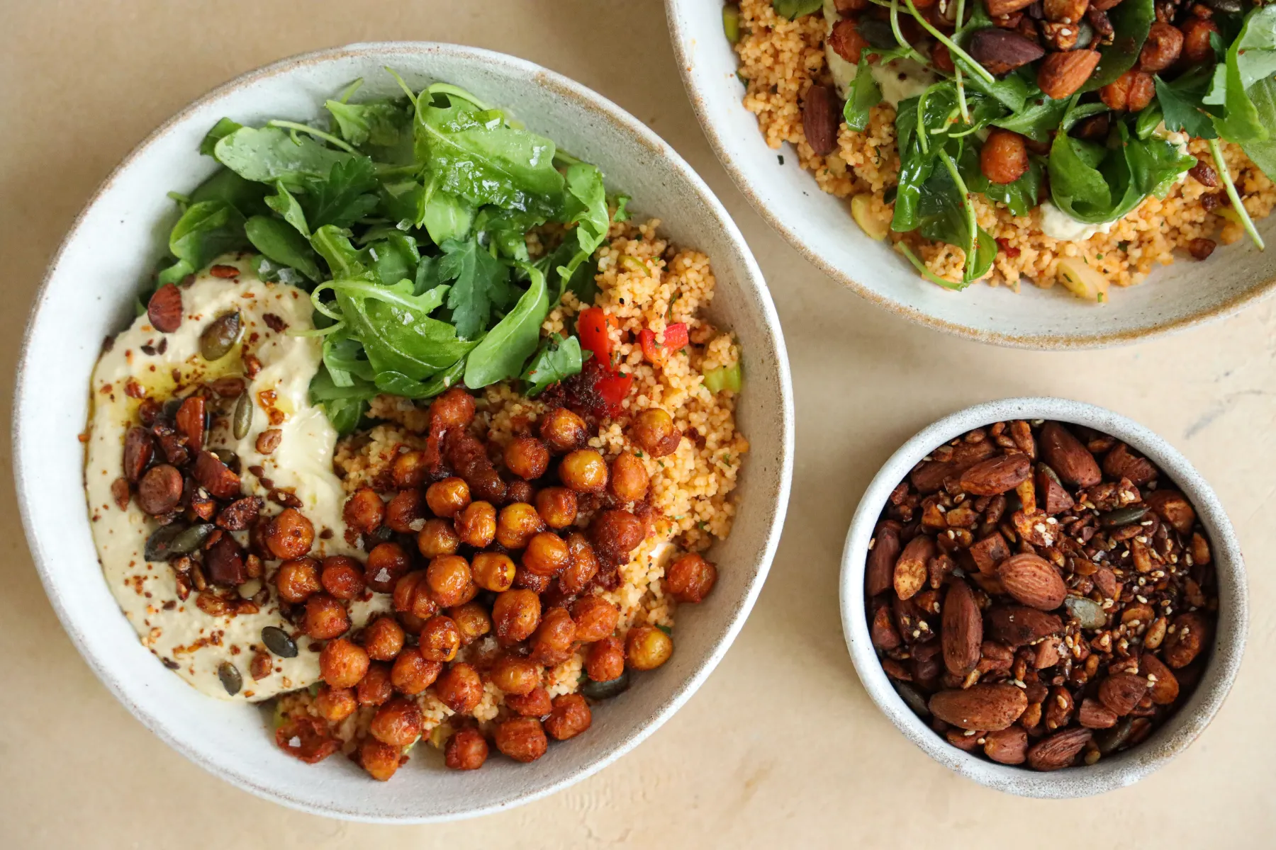 Vegan Smokey Snacking Savoury Granola and Red Pesto Cous Cous - REVAMP BOSHTV