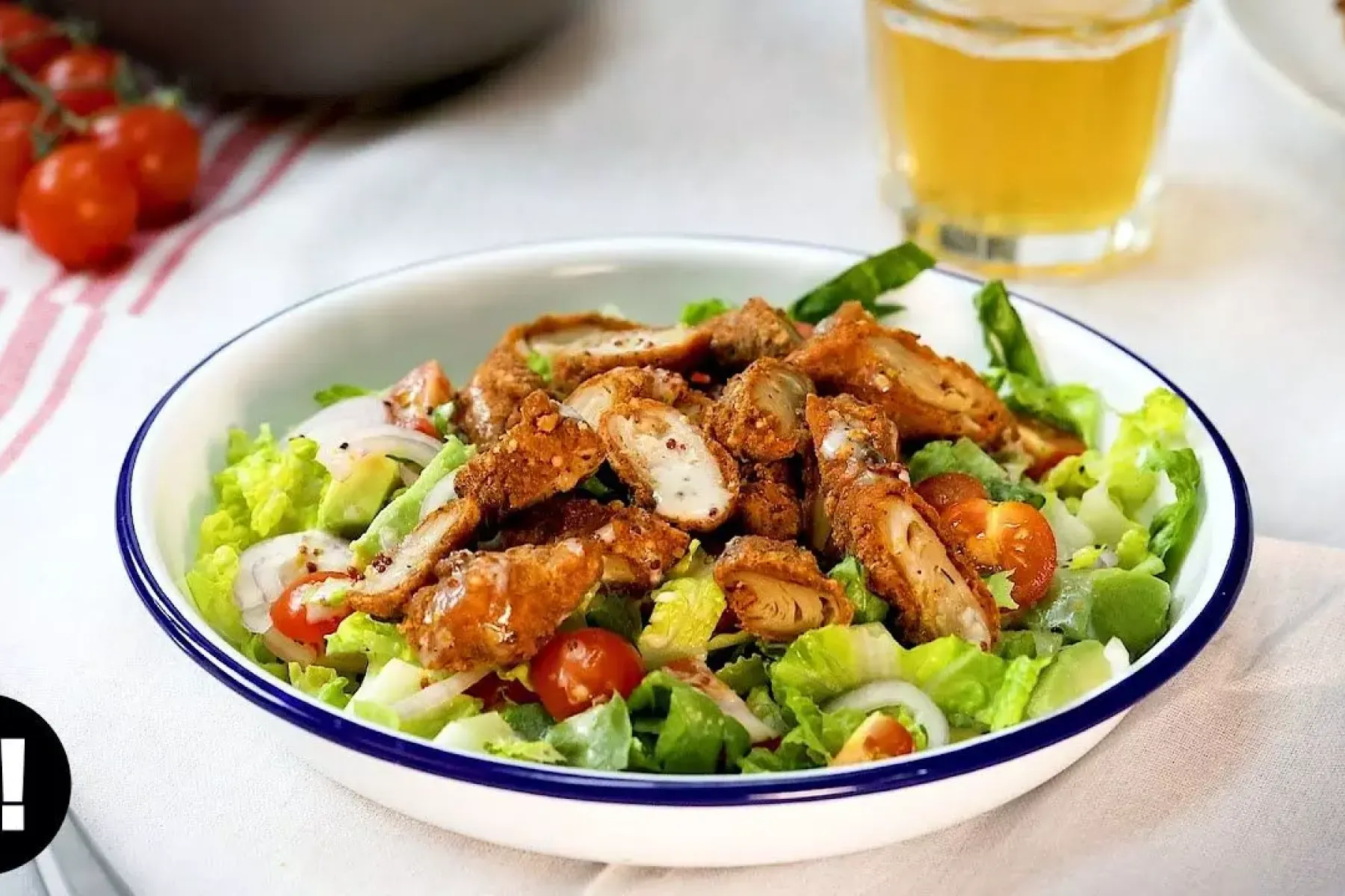 Vegan Southern Fried 'Chicken' Salad Bosh TV