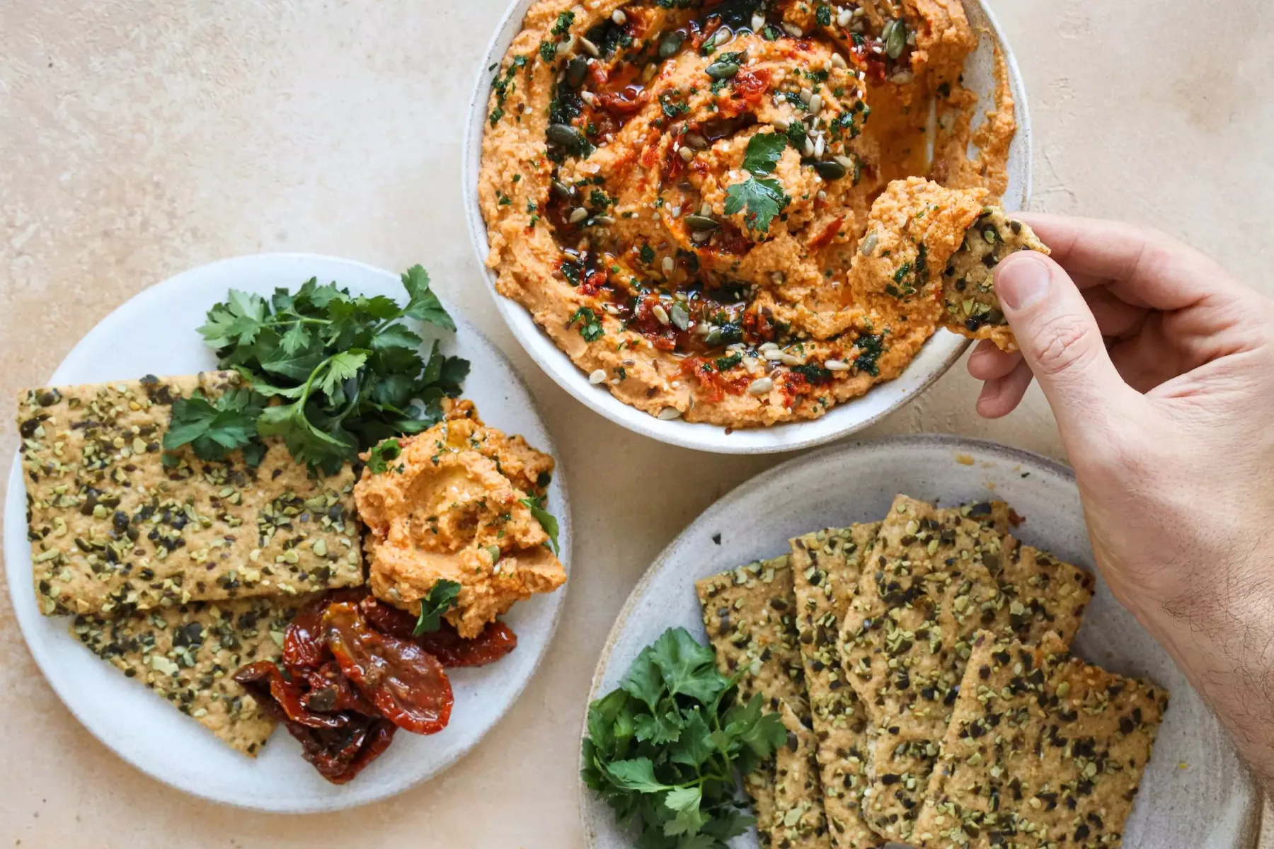 Vegan Sun-Dried Tomato Hummus - REVAMP Bosh TV