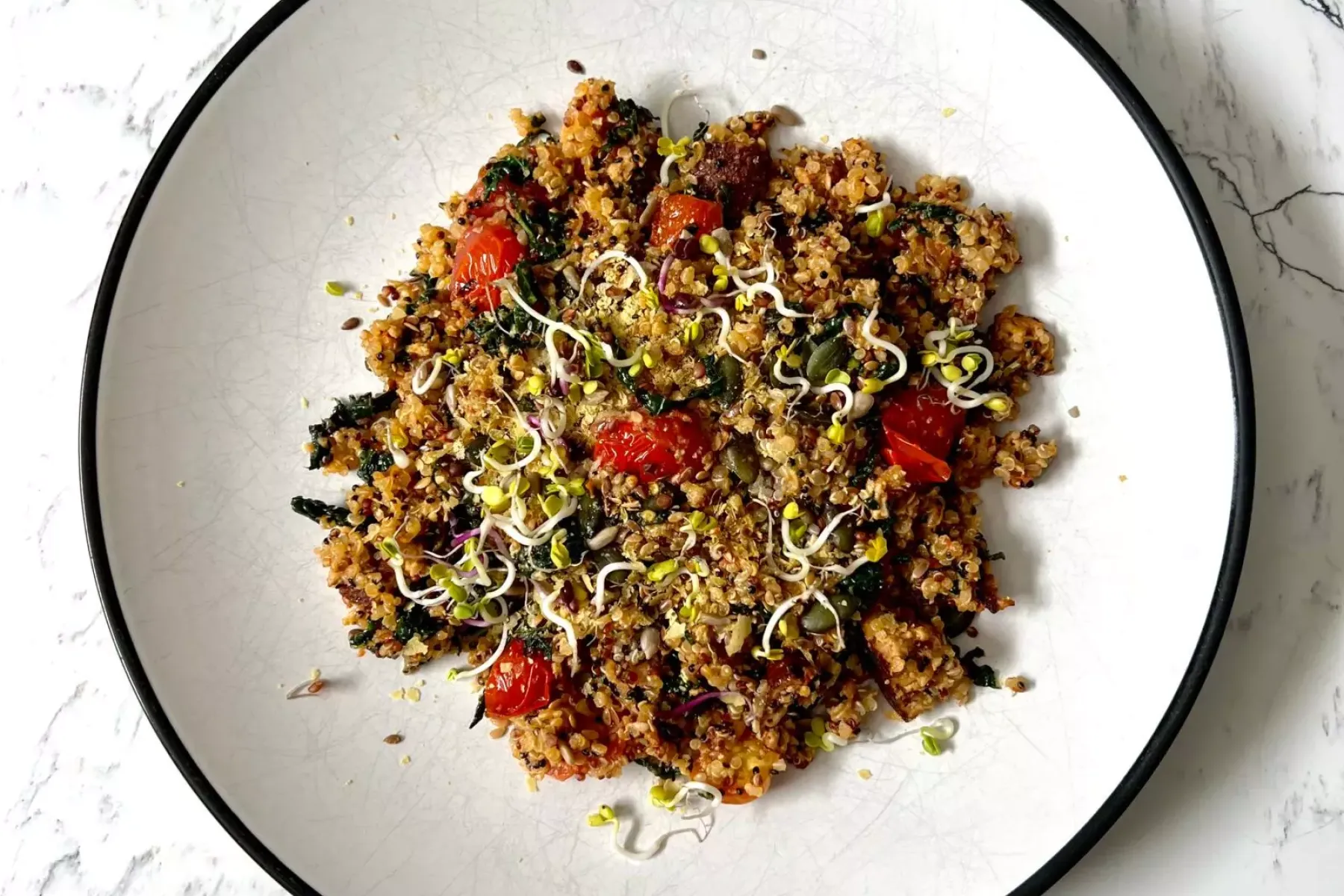 Vegan Super Healthy Quinoa Tofu Bosh TV