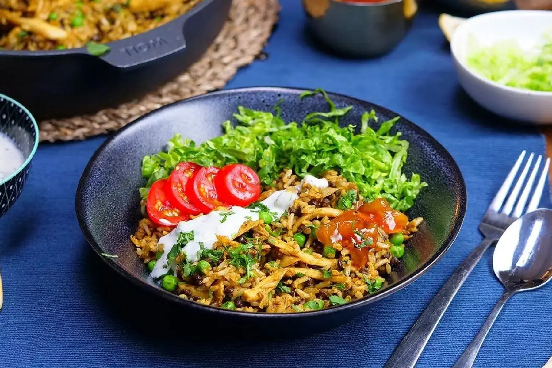 Vegan Super Quick Vegan 'Chicken' Biryani Bosh TV