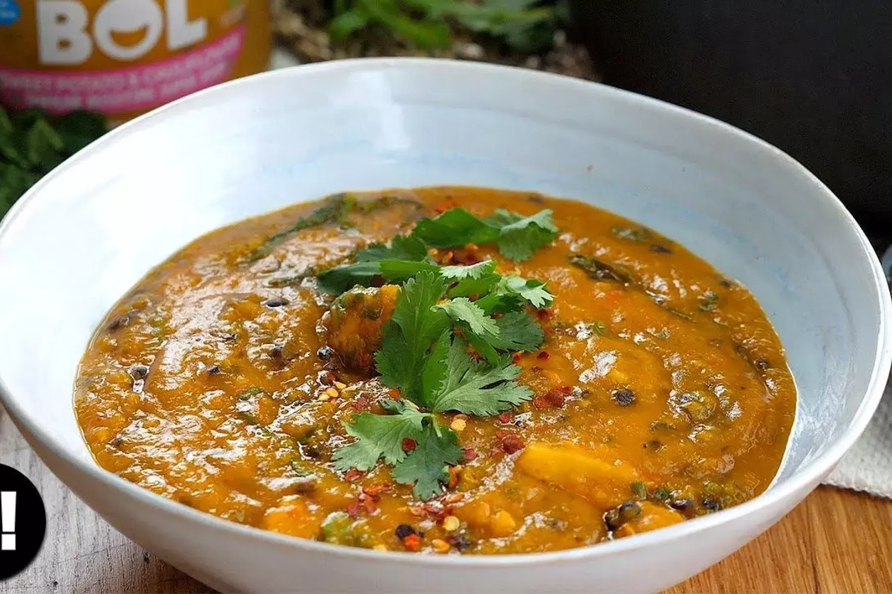 Vegan Sweet Potato Cauli Soup Bosh TV