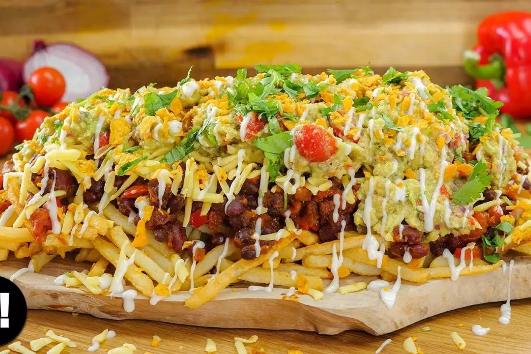 Vegan Tex Mex Loaded Fries Bosh TV
