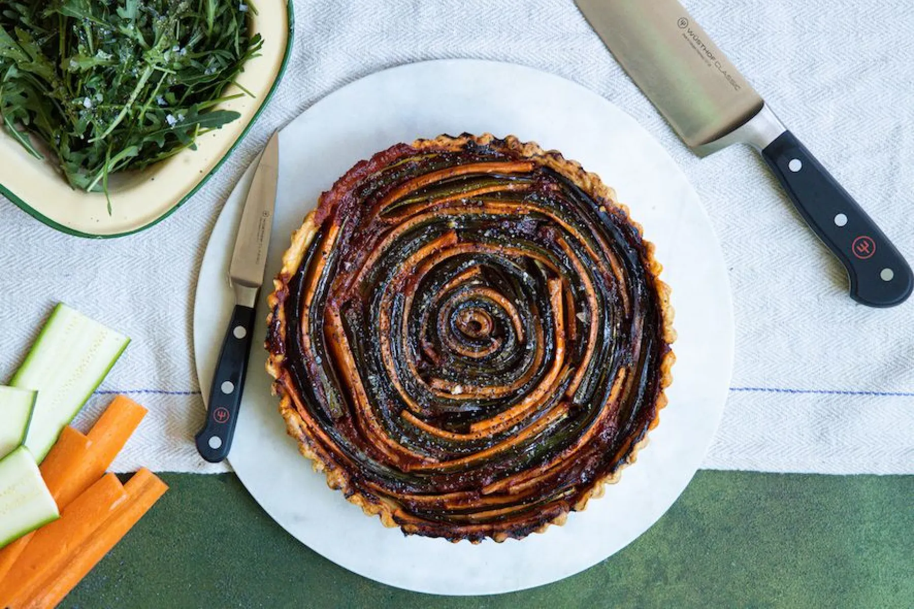 Vegan Wusthof Spiral Tart BOSHTV