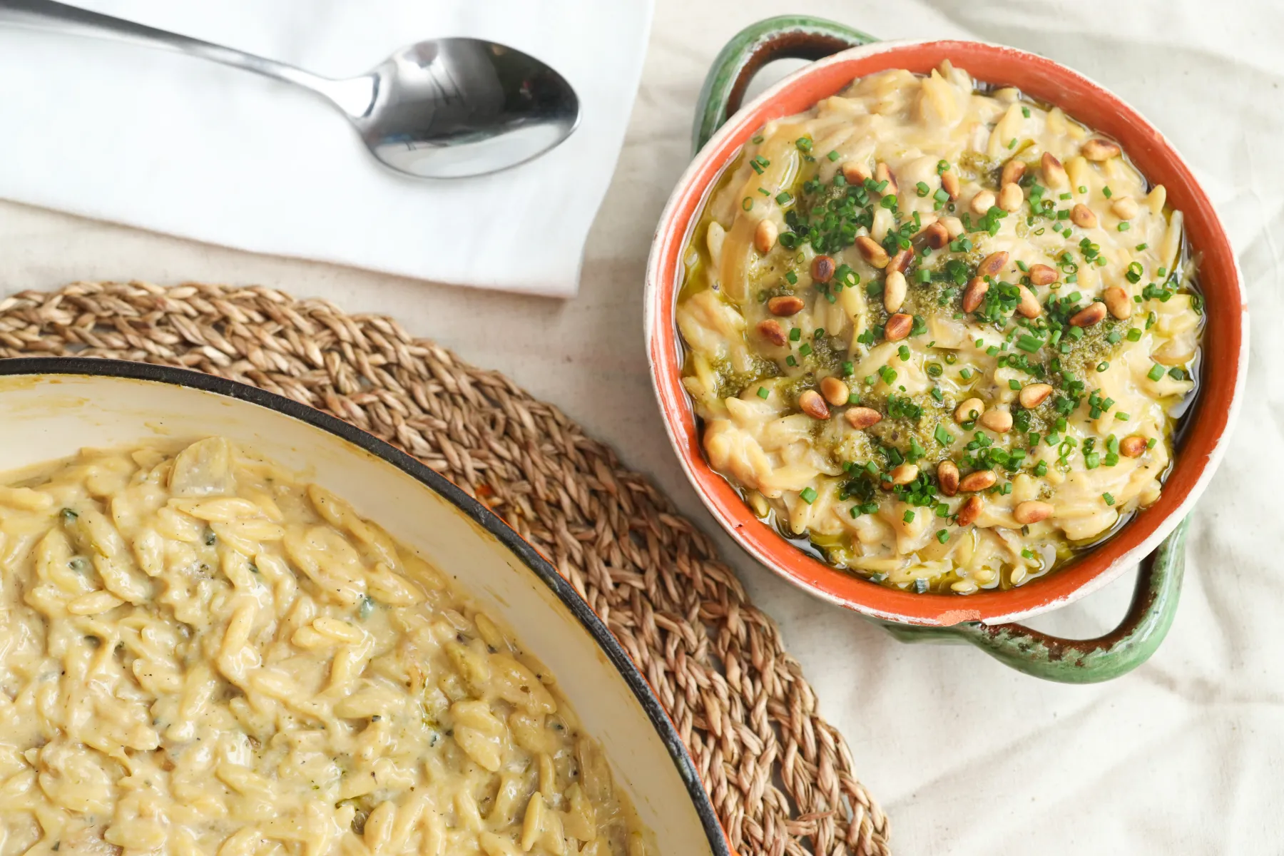 Protein Packed Caramelised Onion Orzo