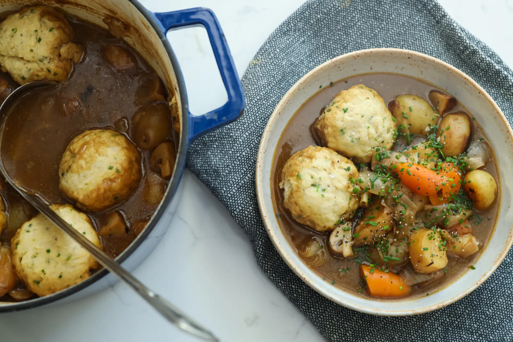 One-pot Stout Stew And Dumps