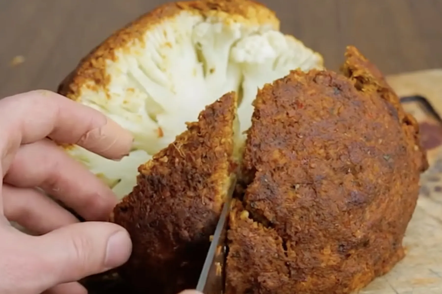 Curry Crusted Cauliflower