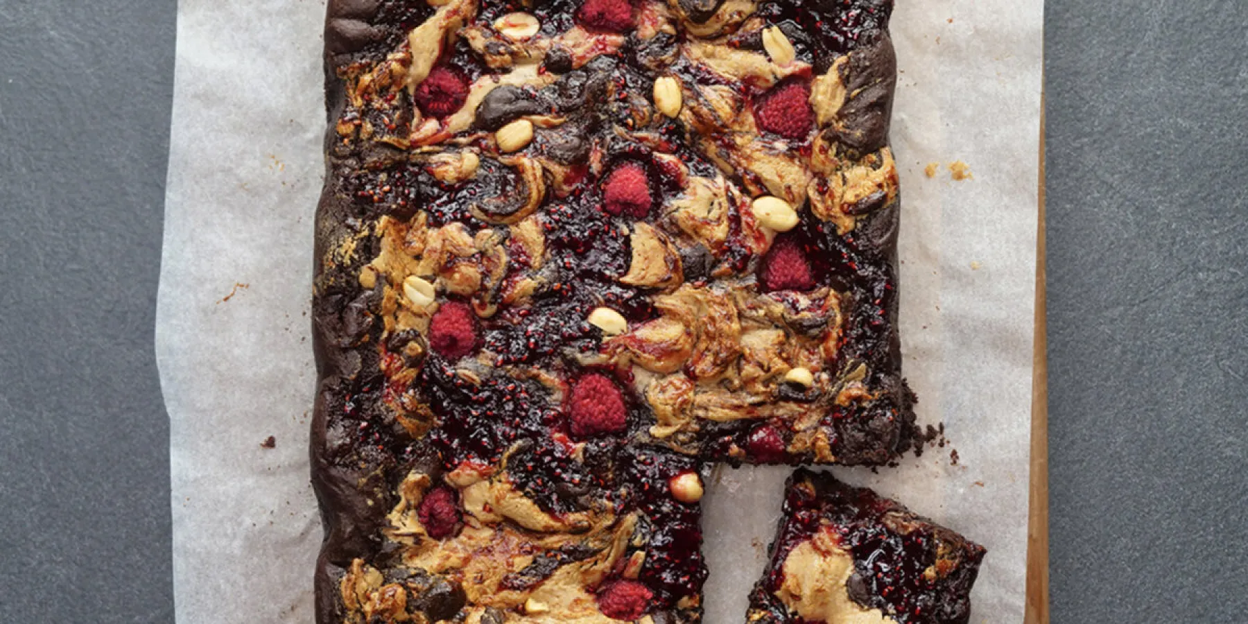 Food52 X BOSH! PBJ Brownies 