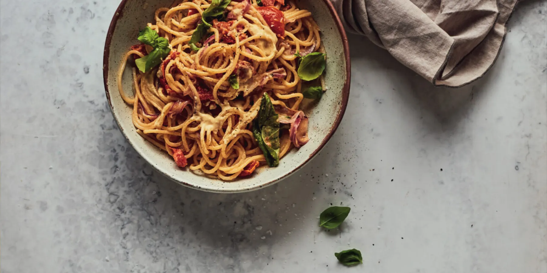 Her X BOSH! Hummus Pasta