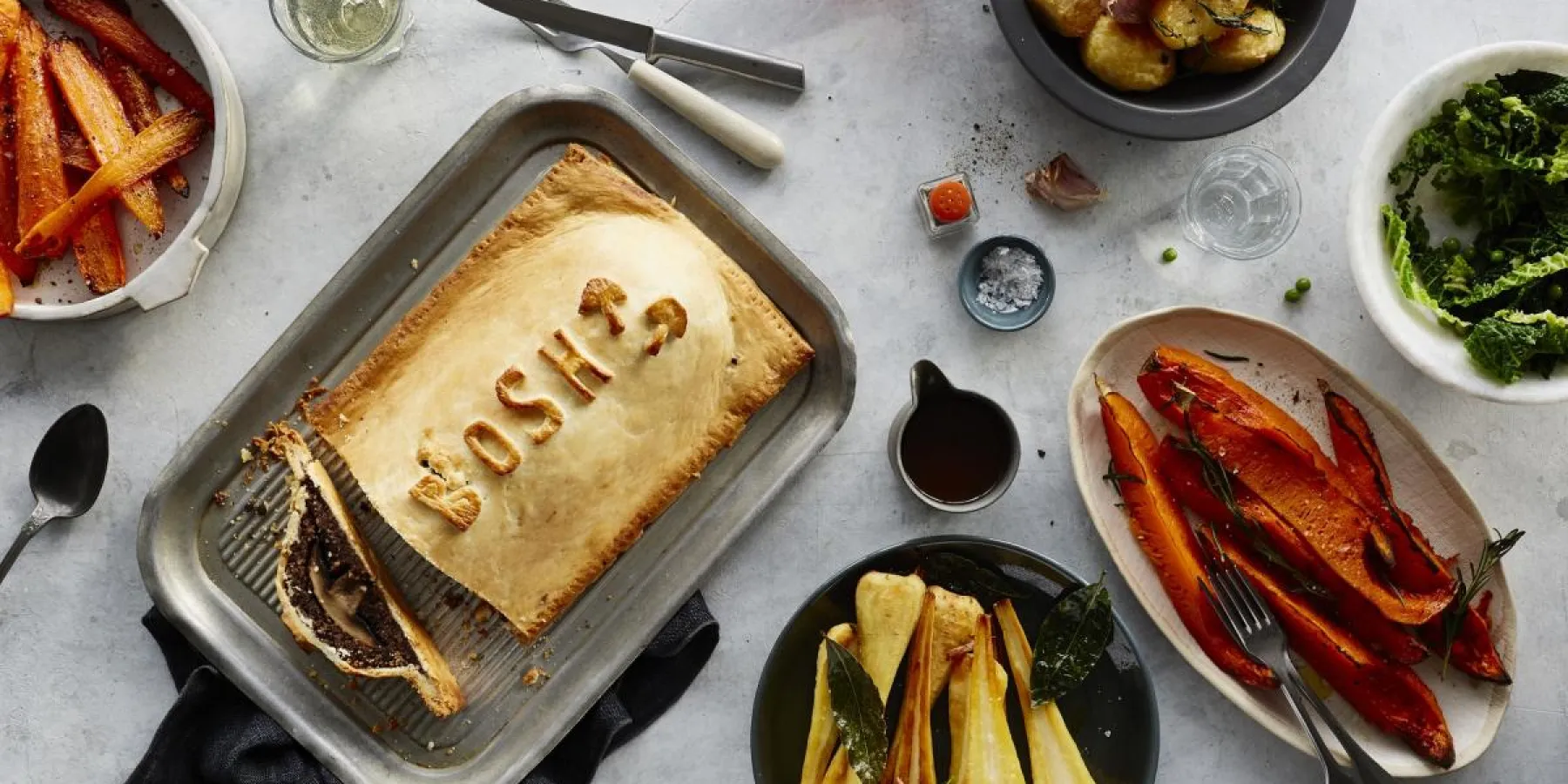 Vegan Food UK X BOSH! Mushroom Wellington