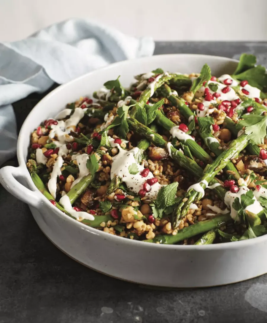 Vegan Asparagus Tabbouleh Salad Bosh TV