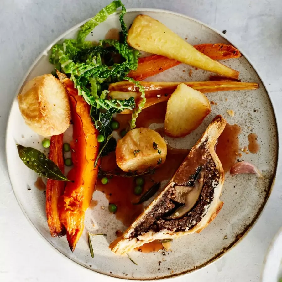 Vegan BOSH! Classic Mushroom Wellington Bosh TV