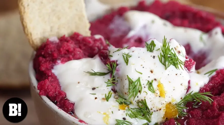 Vegan Beetroot Hummus Bosh TV