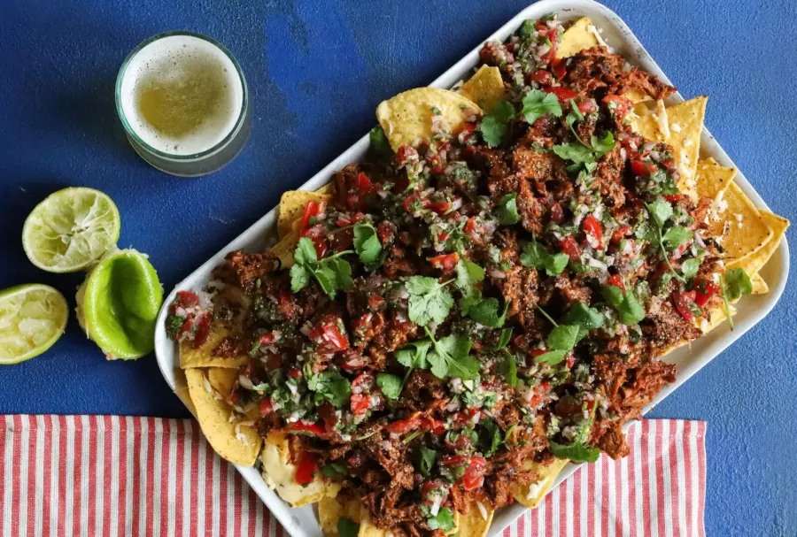 Vegan Birria Nachos with Pico De Gallo Bosh TV