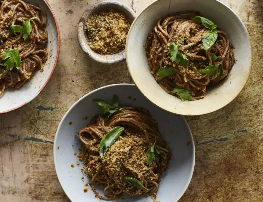 Vegan Black Olive Pesto Pasta  Bosh TV