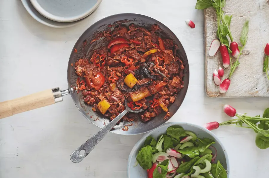 Vegan Braised Jackfruit Chilli  Bosh TV