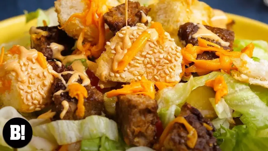 Vegan Cheeseburger Salad Bosh TV