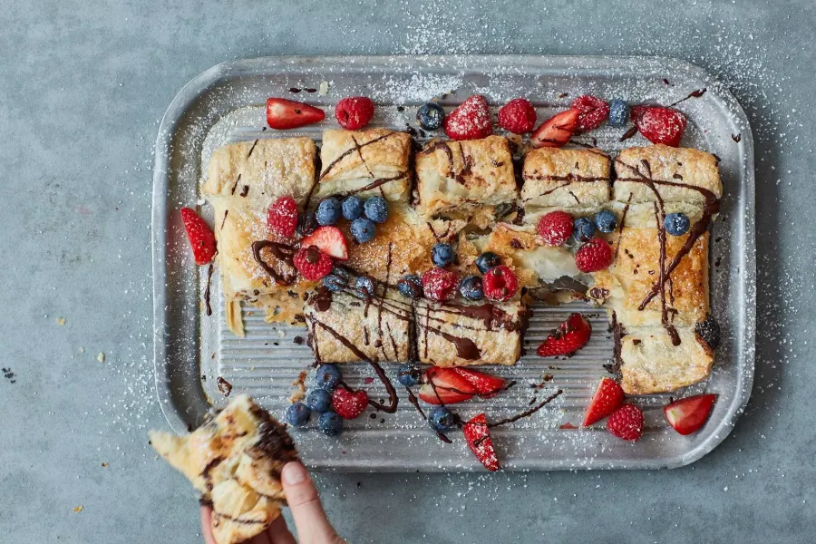 Vegan Chocolate Croissant Tearer Sharer  Bosh TV