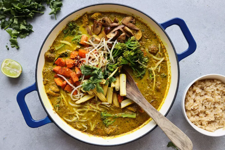 Vegan Creamy Green Curry Bosh TV