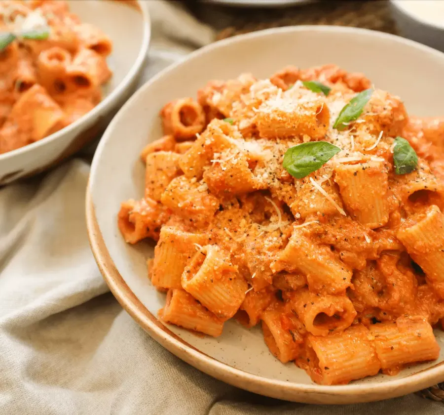 Vegan Creamy Veggie Sausage Pasta Bosh TV