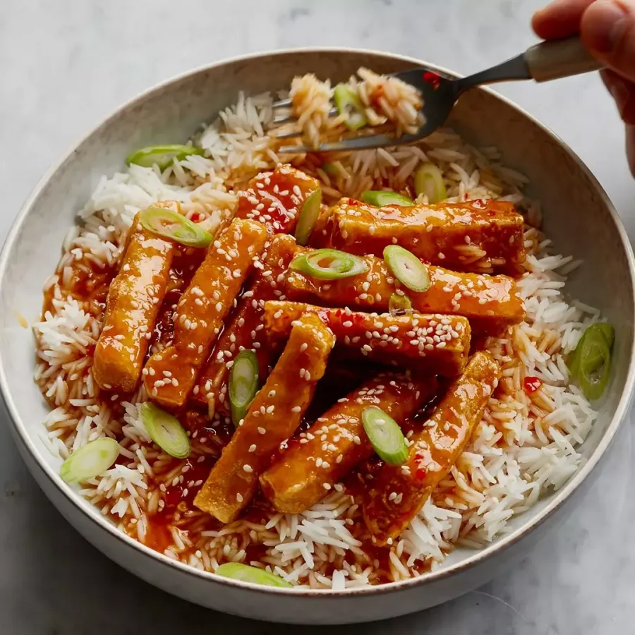 Vegan Crispy Chilli Tofu Bosh TV