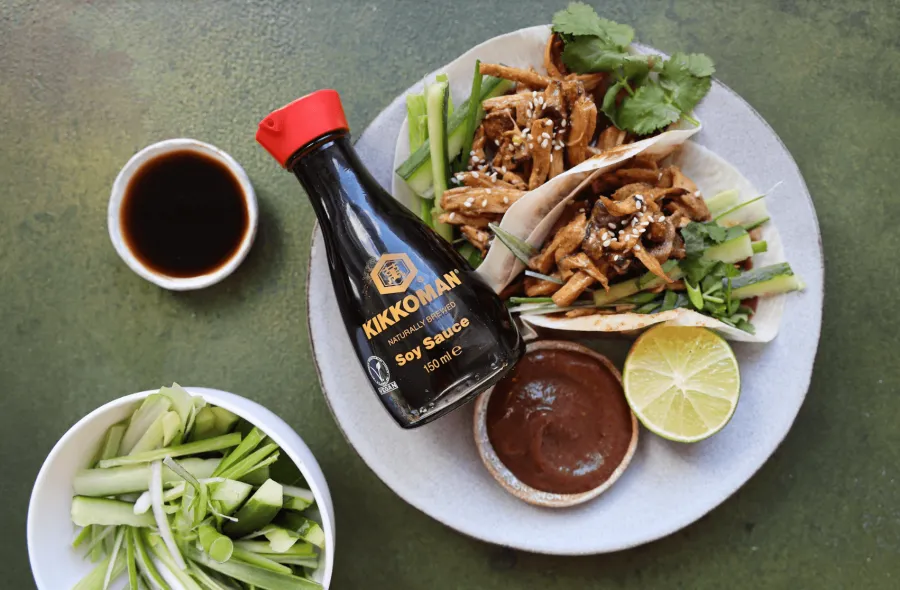 Vegan Duck Pancakes with Quick Plum Sauce BOSHTV