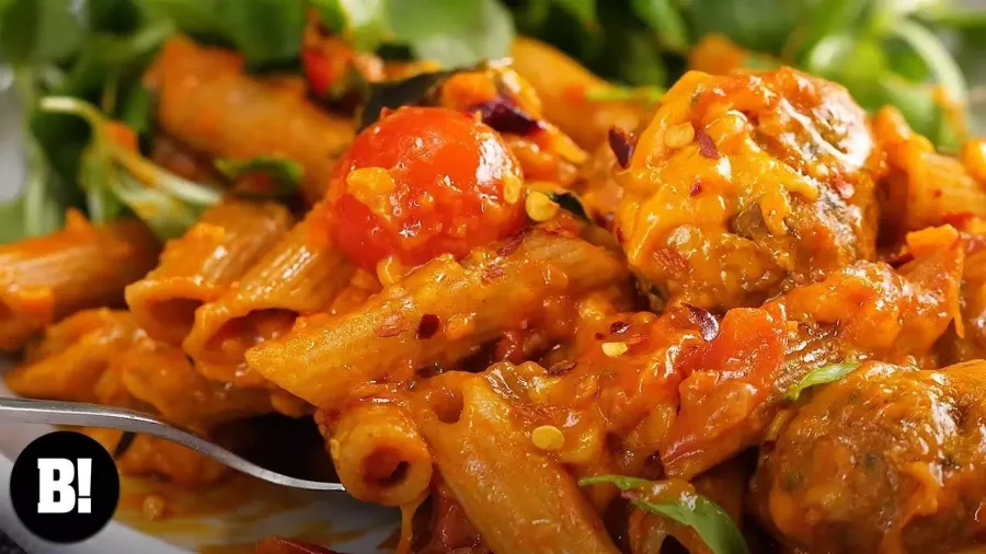 Vegan Easy Cheesy 'Meatball' Pasta Bosh TV