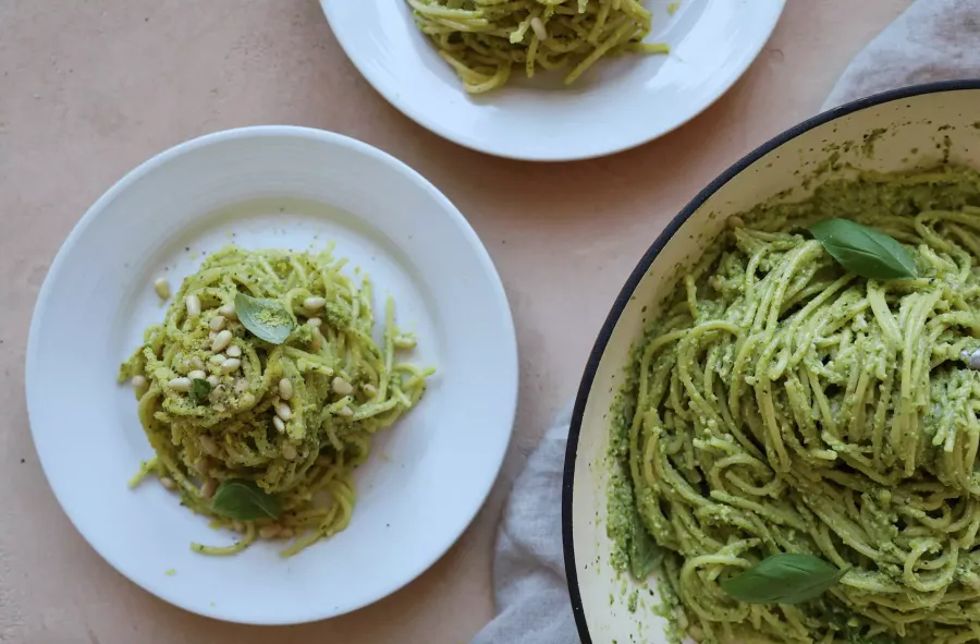 Vegan Easy Pea-sy Pesto Pasta Bosh TV