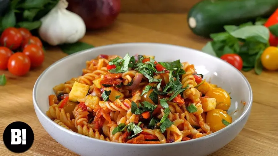 Vegan Easy Peasy Pasta Bake Bosh TV