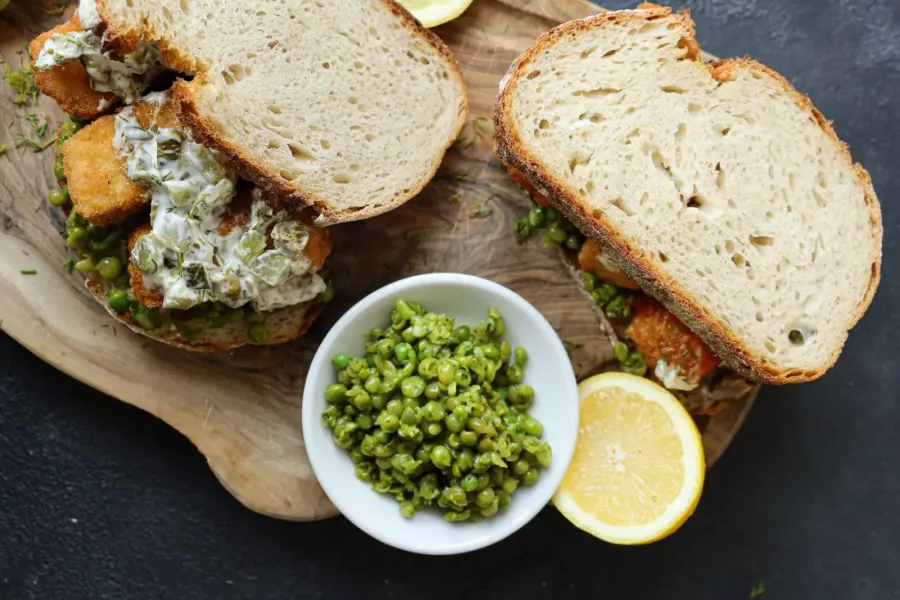 Vegan Fishless Finger Sarnie Bosh TV