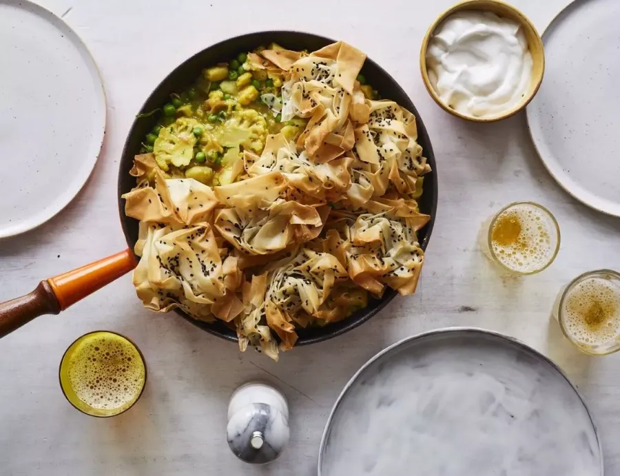 Vegan Frying Pan Samosa Pie Bosh TV