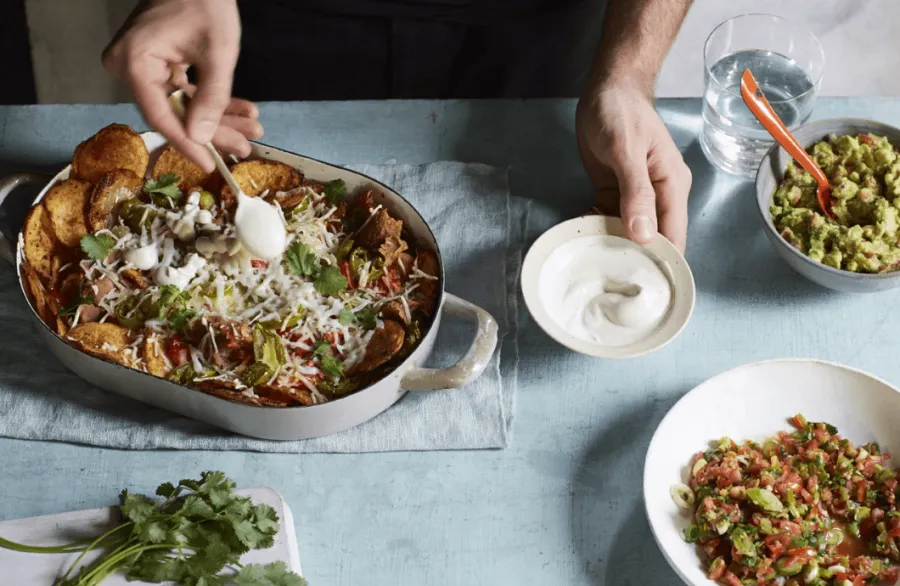 Vegan Fully Loaded Potato Nachos BOSHTV