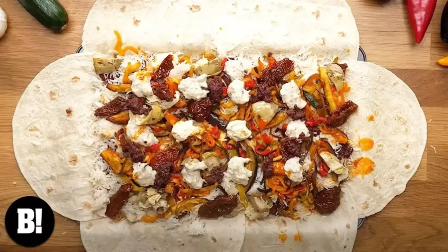 Vegan Giant Hummus Mezze Traybake Bosh TV