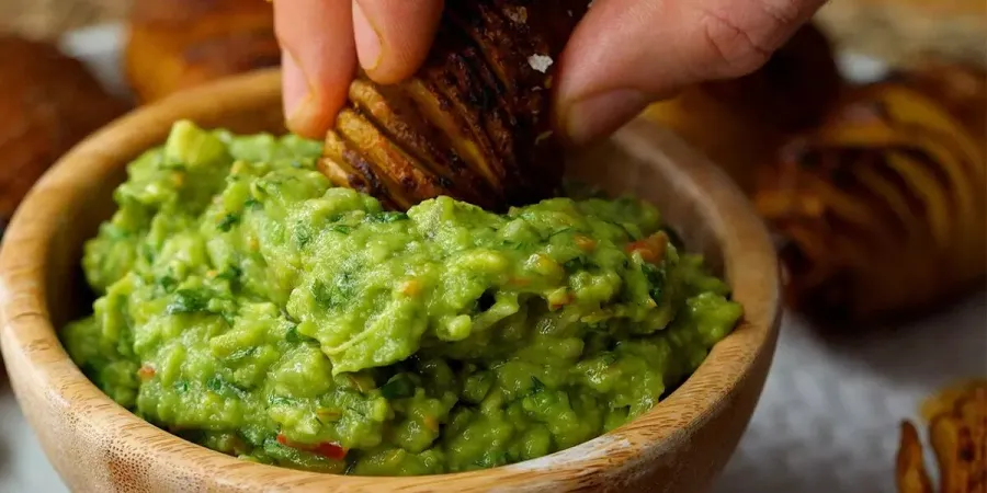 Vegan Hasselguac Potatoes with Guacamole Bosh TV