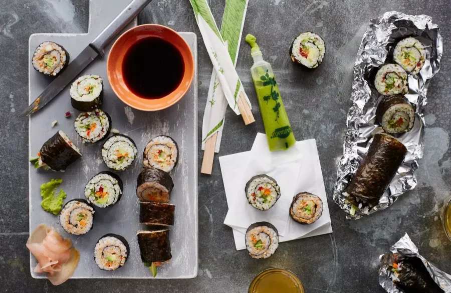 Vegan Homemade Sushi Rolls  Bosh TV