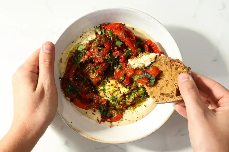 Vegan Hummus Shakshuka BOSHTV