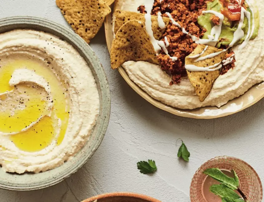 Vegan Hummus with Mexican 'Beef' Bosh TV