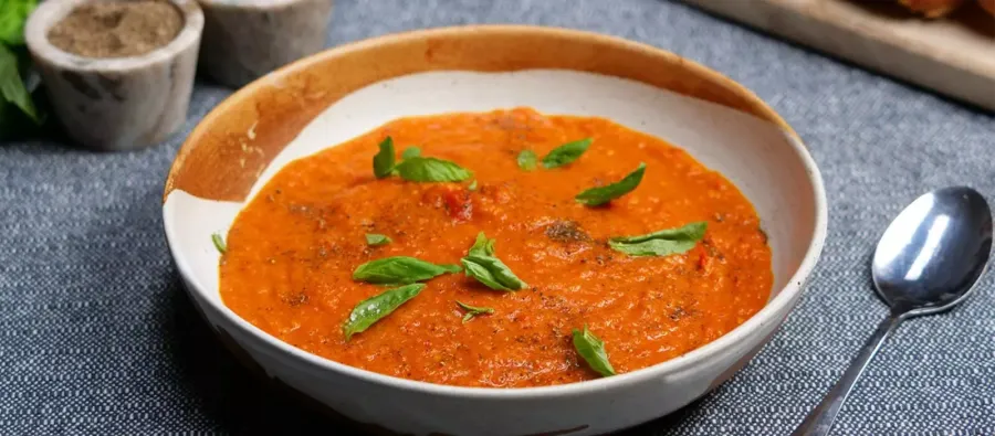 Vegan Indian Spiced Tomato Soup Bosh TV