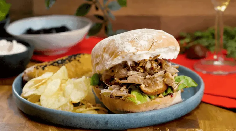 Vegan Jackfruit 'Turkey' Sandwich Bosh TV