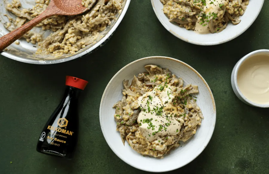 Vegan Mega Mushroom Barley Risotto BOSHTV