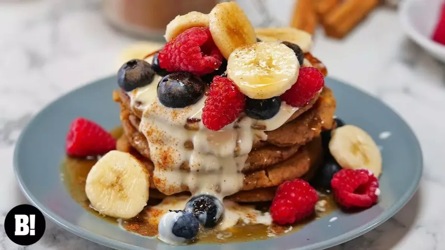 Vegan Mixed Berry Protein Pancakes Bosh TV
