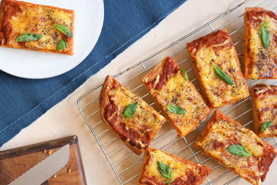 Vegan Pizza Focaccia BOSHTV