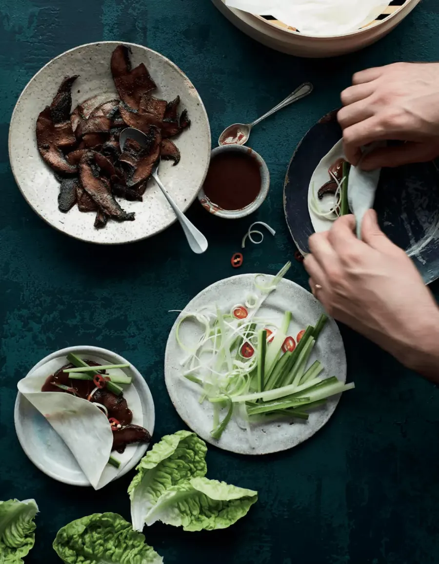 Vegan Plant-Based Duck Pancakes Bosh TV
