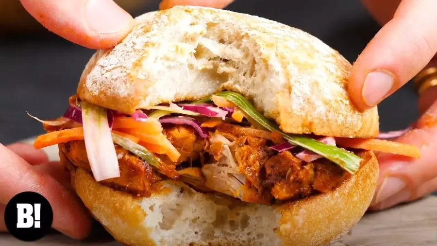 Vegan Pulled Jackfruit 'Pork' Sandwich Bosh TV
